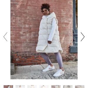 Calia long puffer vest